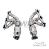 Porsche 718 Cayman Spyder GTS GT4 Headers High-Flow 4.0