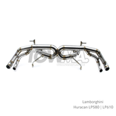 Lamborghini Huracán LP580 LP610 Catback Exhaust Valved RVS