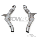 Ferrari 488 GTB Spider Pista Downpipe Catless High-Flow