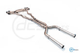 DCE Parts BMW M850i G16 Gran Coupe RVS Titanium Catback Uitlaatsysteem met Kleppen