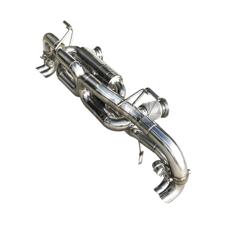 Audi R8 V10 Valved Axleback Exhaust RVS