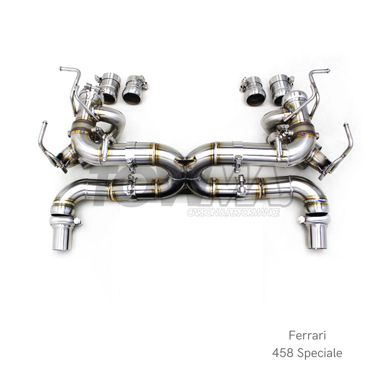 Ferrari 458 Speciale Full Exhaust System Valved Titanium RVS