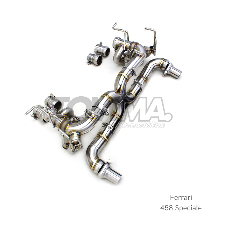 Ferrari 458 Speciale Full Exhaust System Valved Titanium RVS
