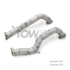 Porsche 718 Cayman GT4 Downpipe Catless High-Flow 4.0