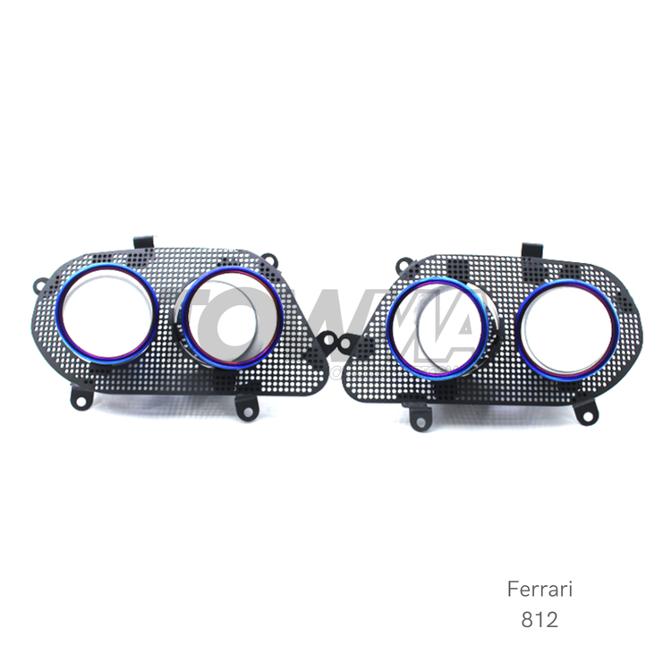 Ferrari 812 Superfast GTS Titanium Exhaust Tips Uitlaatsierstukken