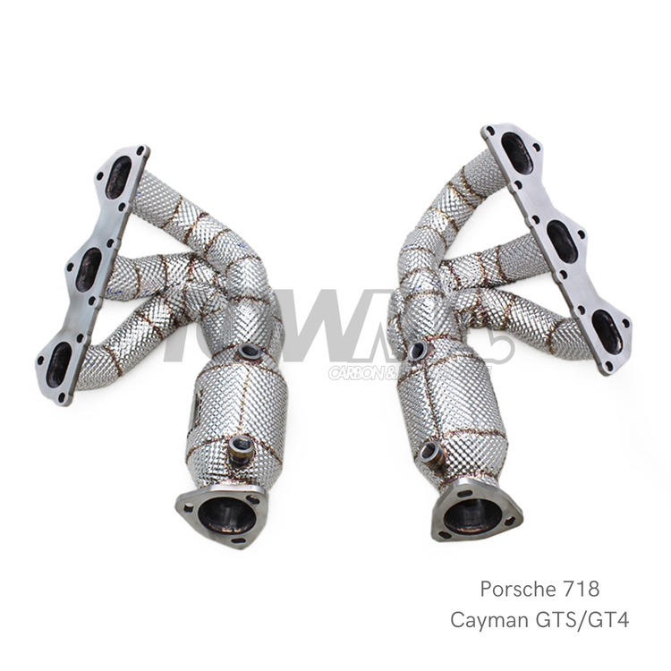 Porsche 718 Cayman Spyder GTS GT4 Headers High-Flow 4.0