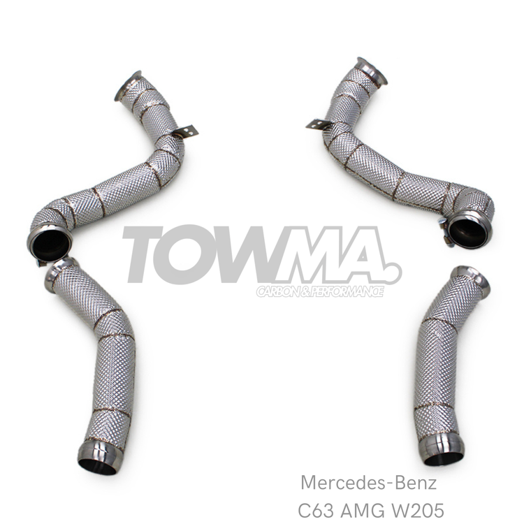 Mercedes-Benz C63 C63 S W205 Downpipe Catless High-Flow 4.0 V8