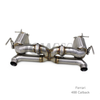 Ferrari 488 GTB Spider Pista Valved Exhaust System Titanium RVS