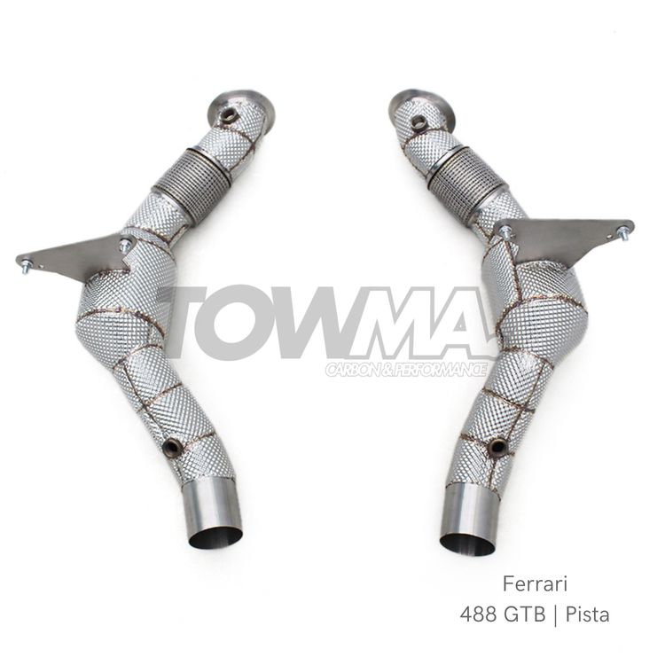 Ferrari 488 GTB Spider Pista Downpipe Catless High-Flow