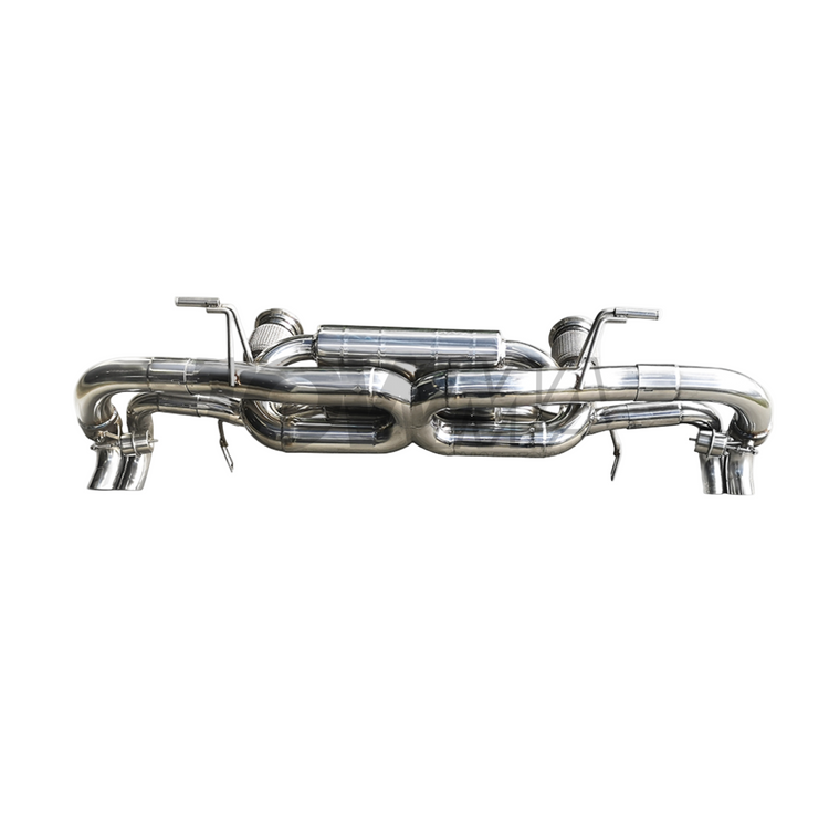 Audi R8 V10 Valved Axleback Exhaust RVS