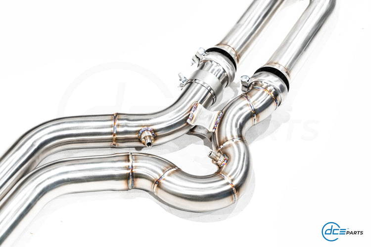 DCE Parts BMW S58 G80/G81 M3 G82/G83 M4 High Flow Equal Length X-Pipe Midpipe