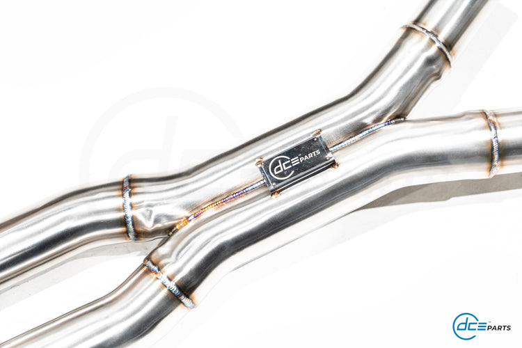 DCE Parts BMW S58 G80/G81 M3 G82/G83 M4 High Flow Equal Length X-Pipe Midpipe