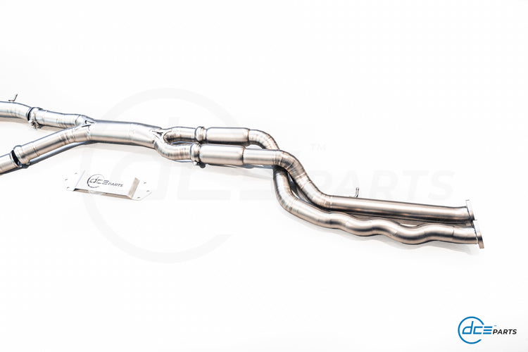 DCE Parts BMW F87 M2 Competition S55 Hybrid Catback Uitlaatsysteem met Kleppen