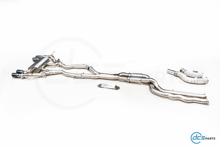 DCE Parts BMW F87 M2 Competition S55 Hybrid Catback Uitlaatsysteem met Kleppen