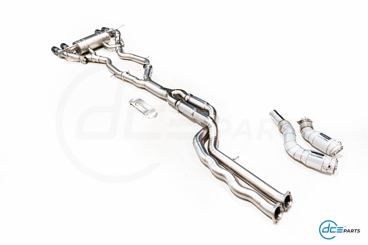 DCE Parts BMW F87 M2 Competition S55 Hybrid Catback Uitlaatsysteem met Kleppen