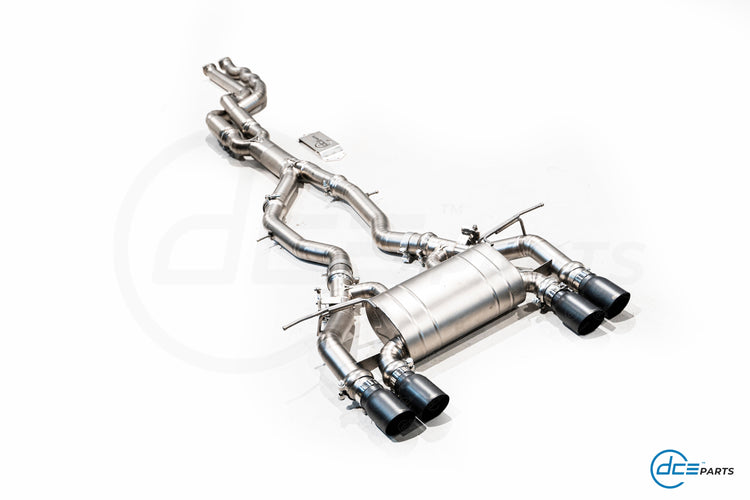 DCE Parts BMW F87 M2 Competition S55 Hybrid Catback Uitlaatsysteem met Kleppen