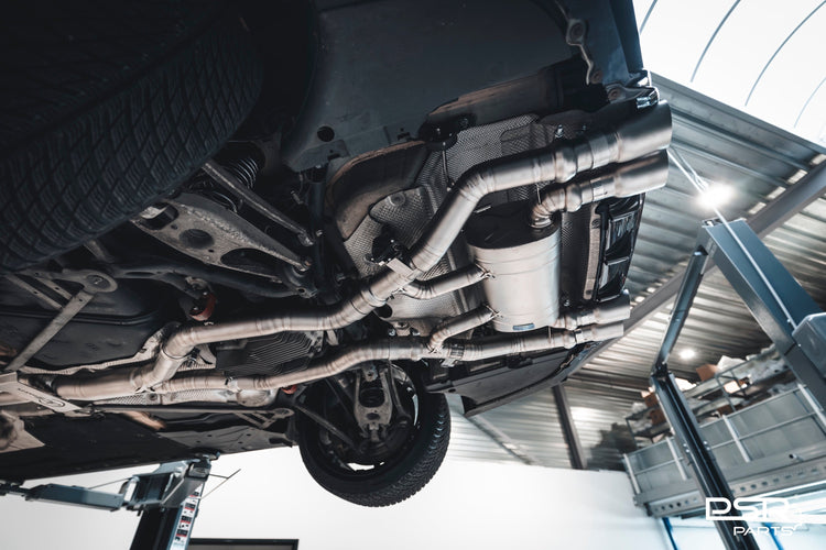 DCE Parts BMW F87 M2 Competition S55 Hybrid Catback Uitlaatsysteem met Kleppen