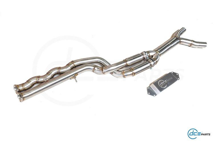 DCE Parts BMW F87 M2 Competition S55 Hybrid Catback Uitlaatsysteem met Kleppen