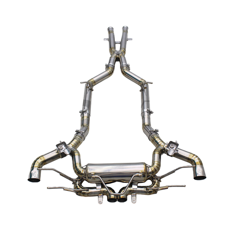 Mercedes-Benz AMG GT R R190 Valved Cat-Back Exhaust Titanium RVS