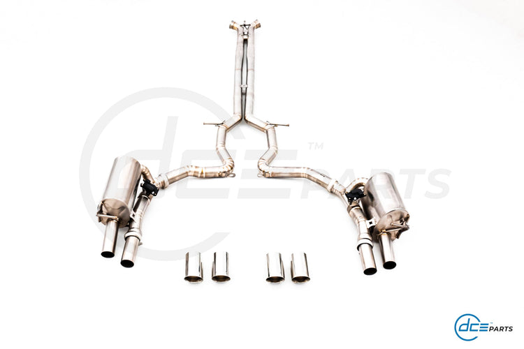 DCE Parts Porsche 971 Panamera 2.9T 4/4S/E-Hybrid Catback Valvetronic Uitlaatsysteem RVS