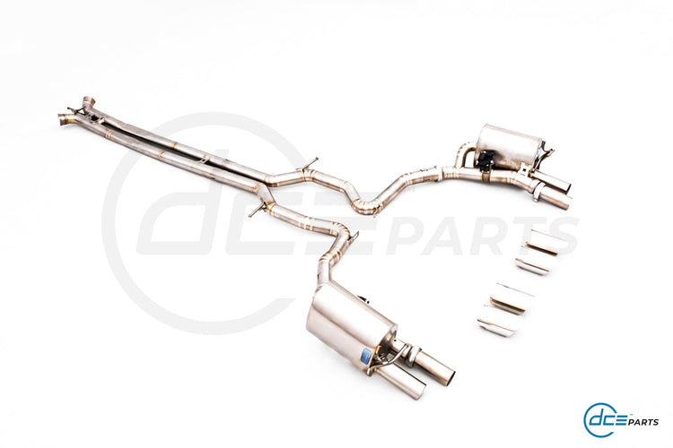 DCE Parts Porsche 971 Panamera 2.9T 4/4S/E-Hybrid Catback Valvetronic Uitlaatsysteem RVS