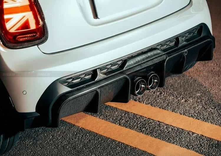 MINI F55/F56 JCW Rear Lip Carbon Fiber - YISO Design 2022
