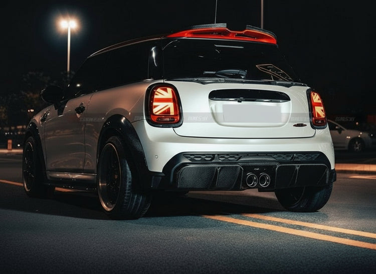 MINI F55/F56 JCW Rear Lip Carbon Fiber - YISO Design 2022