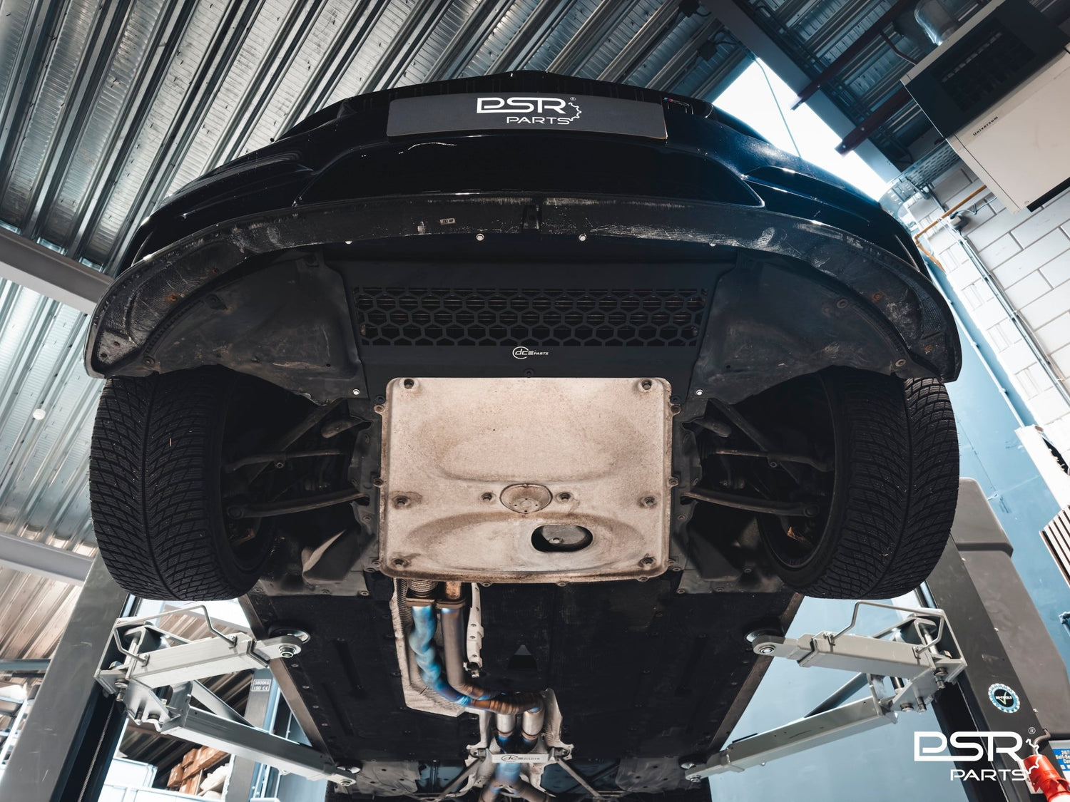 Aluminium Skid Plate BMW F80 M3 F82 F83 M4 Oil Cooler Guard by DCE Parts - Unique Domestic Automotive