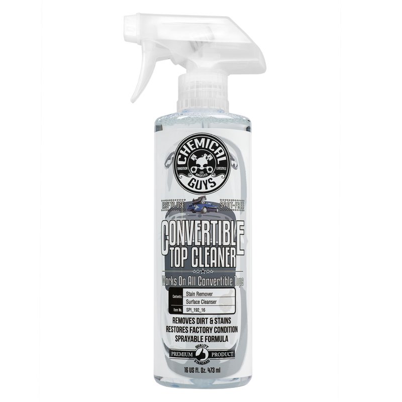 Chemical Guys Convertible Top Cleaner - Reinigt en herstelt vinyl en stoffen cabriodaken zonder residu achter te laten