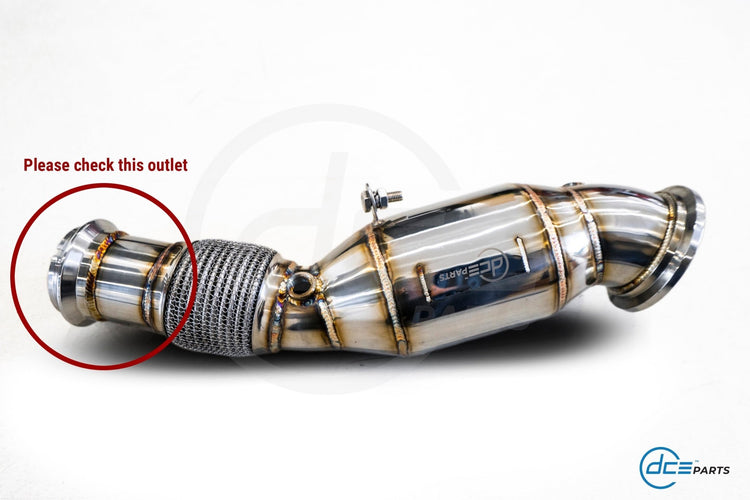 DCE Parts - B48 Downpipe - F & G Chassis - BMW 120I, 125I, 220I, 230I, 320I, 330E, 330I, 420I, 430I, 520I, 530I, 530E, 630I, 730I, 740E, X3 X4 20I 30I & XDRIVE, Supra A90 B48 - (OPF & V - Band Flange Type) - Unique Domestic Automotive