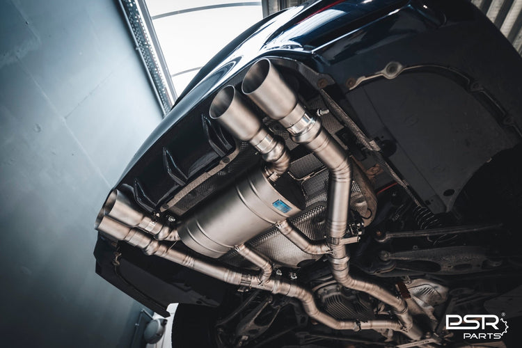 DCE Parts BMW F87 M2 Competition S55 Hybrid Catback Uitlaatsysteem met Kleppen - Unique Domestic Automotive