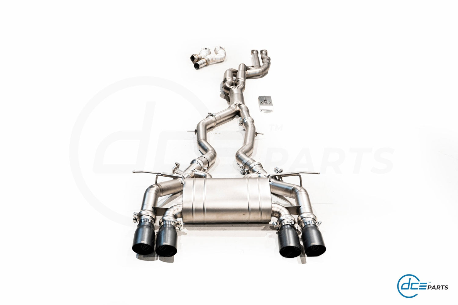 DCE Parts BMW F87 M2 Competition S55 Hybrid Catback Uitlaatsysteem met Kleppen - Unique Domestic Automotive