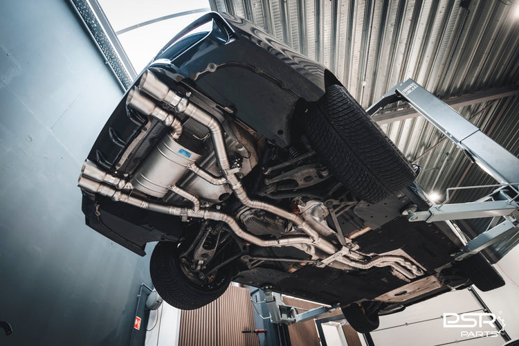 DCE Parts BMW F87 M2 Competition S55 Hybrid Catback Uitlaatsysteem met Kleppen - Unique Domestic Automotive