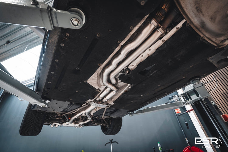 DCE Parts BMW F87 M2 Competition S55 Hybrid Catback Uitlaatsysteem met Kleppen - Unique Domestic Automotive