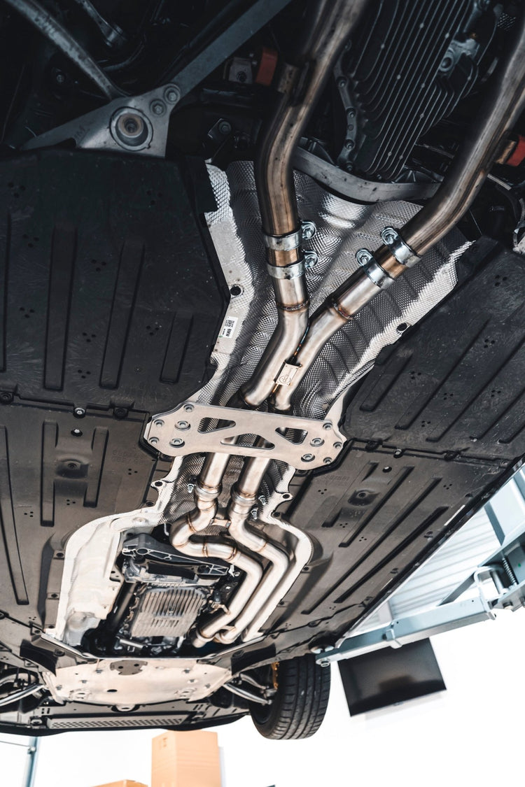 DCE Parts BMW S58 G80/G81 M3 G82/G83 M4 High Flow Equal Length X - Pipe Midpipe - Unique Domestic Automotive