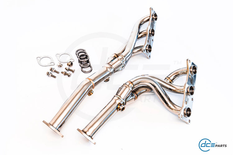 DCE Parts - EURO Spec Catless Race Headers for BMW N52 N53 128i 325i 328i 330i X1 E84 E81 X5 E70 E82 E87 E88 E90 E91 E92 E93 - Unique Domestic Automotive