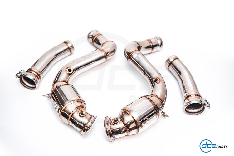 DCE Parts - Mercedes - Benz W205 C63 AMG 4.0L Catless / High Flow Cat Downpipe - Unique Domestic Automotive