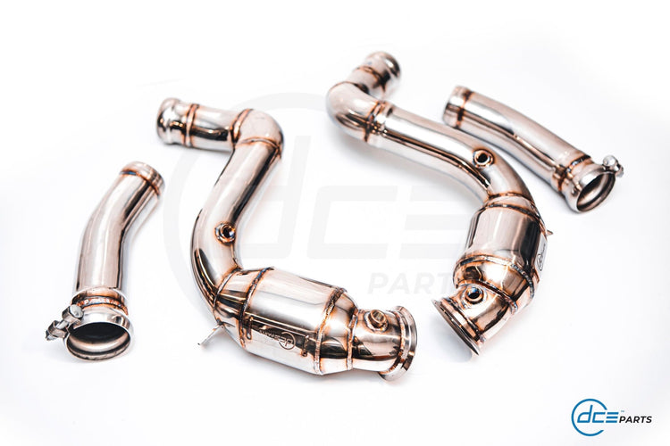 DCE Parts - Mercedes - Benz W205 C63 AMG 4.0L Catless / High Flow Cat Downpipe - Unique Domestic Automotive