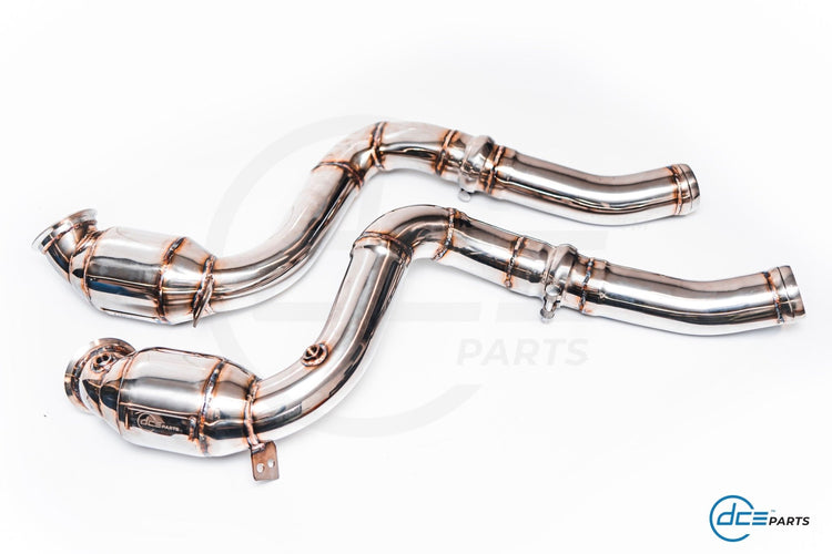DCE Parts - Mercedes - Benz W205 C63 AMG 4.0L Catless / High Flow Cat Downpipe - Unique Domestic Automotive