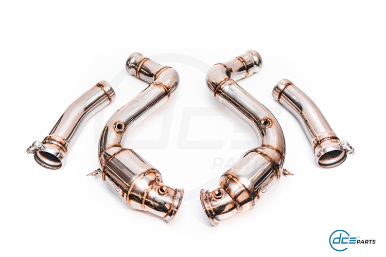 DCE Parts - Mercedes - Benz W205 C63 AMG 4.0L Catless / High Flow Cat Downpipe - Unique Domestic Automotive