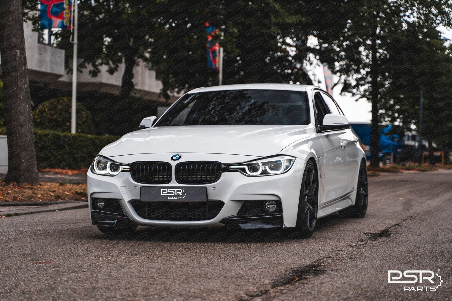 DCE Parts - Splitter Flaps for M - Sport Front Bumper BMW F30 F31 - Gloss Black - Unique Domestic Automotive