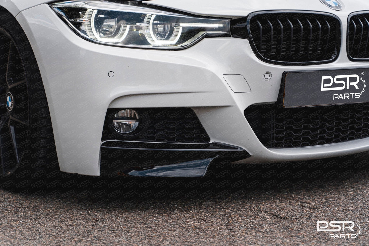 DCE Parts - Splitter Flaps for M - Sport Front Bumper BMW F30 F31 - Gloss Black - Unique Domestic Automotive