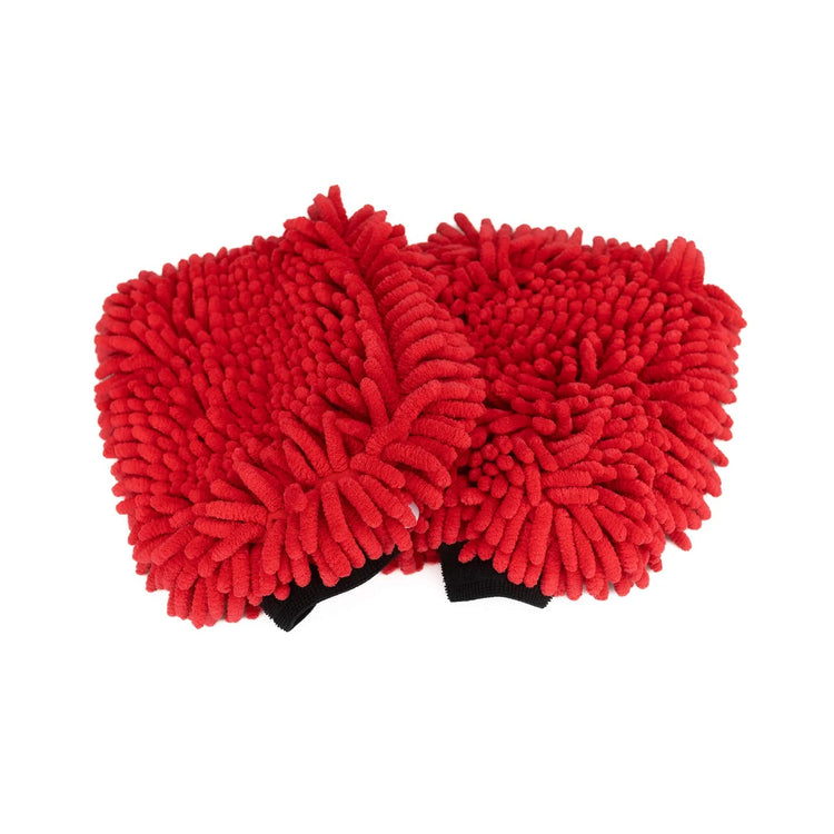 Knobby Microfiber Chenille Handschoen van The Rag Company, perfect voor auto-, marine-, RV- en fietswassen. Geschikt voor diverse reinigings- en detailtoepassingen