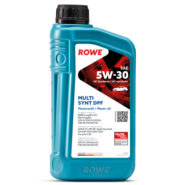 ROWE HIGHTEC MULTI SYNT DPF SAE 5W - 30 Motorolie Longlife - Unique Domestic Automotive