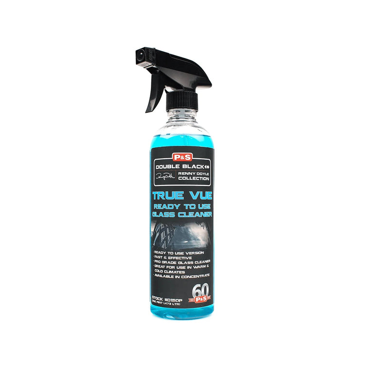 True Vue Ready To Use Glass Cleaner is a convenient pint-sized, ready-to-use version of the original True Vue Glass Cleaner, diluted at a ratio of 4 to 1. This product is designed for easy and effective glass cleaning by the P&S team